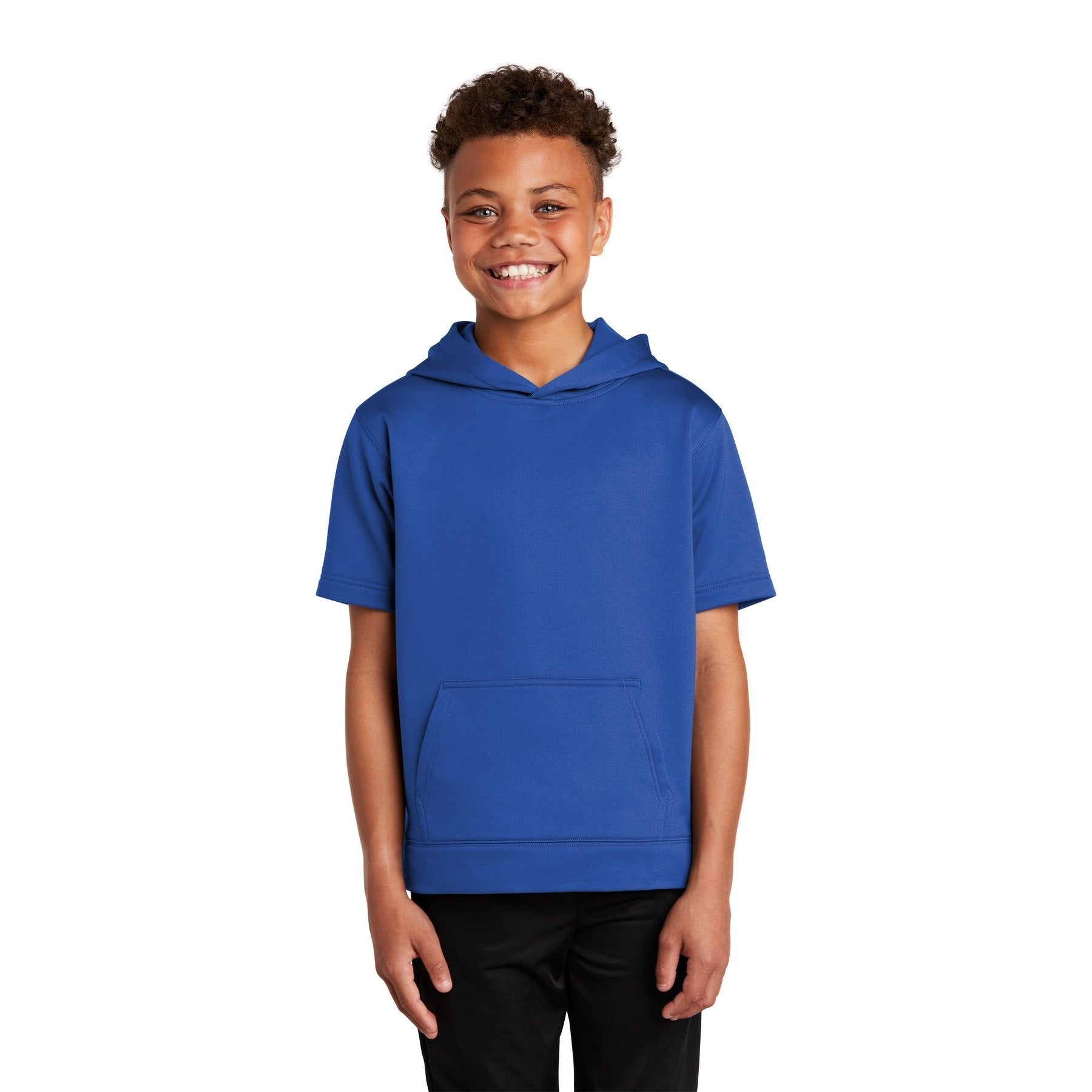 Sport-Tek-Sport-Tek ® Youth Sport-Wick ® Fleece Short Sleeve Hooded Pullover. YST251-MedTech-5